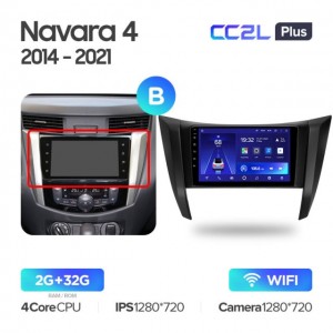 Штатная автомагнитола на Android TEYES CC2L Plus для Nissan Navara D23 IV 2014-2021 (Версия B) 2/32gb