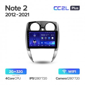 Штатная автомагнитола на Android TEYES CC2L Plus для Nissan Note 2 E12 2012-2021 2/32gb