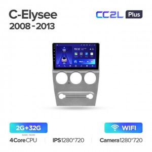 Штатная автомагнитола на Android TEYES CC2L Plus для Citroen C-Elysee 2008-2013 2/32gb