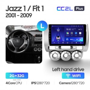 Штатная автомагнитола на Android TEYES CC2L Plus для Honda Jazz 1 GD 2001-2008, Fit 2001-2009 (Версия L) 2/32gb