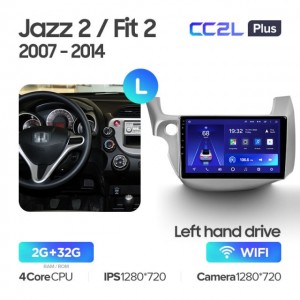 Штатная автомагнитола на Android TEYES CC2L Plus для Honda Jazz 2 GG 2008-2014, Fit 2 GE 2007-2014 (Версия L) 2/32gb