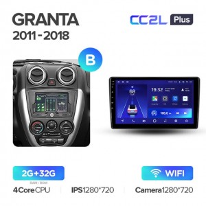 Штатная автомагнитола на Android TEYES CC2L Plus для Lada Granta Sport 2011-2018 (Версия B) 2/32gb