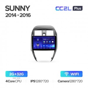 Штатная автомагнитола на Android TEYES CC2L Plus для Nissan Sunny 2014-2016 2/32gb