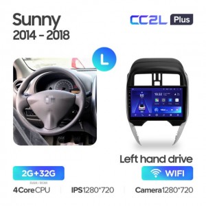 Штатная автомагнитола на Android TEYES CC2L Plus для Nissan Sunny 2014-2018 (Версия L) 2/32gb