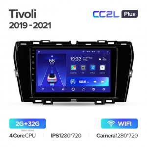 Штатная автомагнитола на Android TEYES CC2L Plus для SsangYong Tivoli 2019-2021 2/32gb