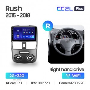 Штатная автомагнитола на Android TEYES CC2L Plus для Toyota Rush 2015-2018 (Версия R) (Правый руль) 2/32gb