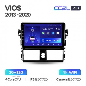 Штатная автомагнитола на Android TEYES CC2L Plus для Toyota Vios XP150 2013-2020 2/32gb