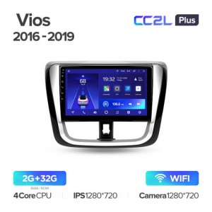 Штатная автомагнитола на Android TEYES CC2L Plus для Toyota Vios Yaris L 2016-2019 2/32gb