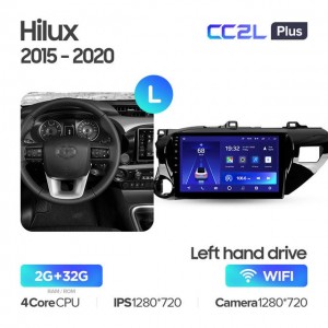 Штатная автомагнитола на Android TEYES CC2L Plus для Toyota Hilux Pick Up AN120 2015-2020 (Версия L) 2/32gb