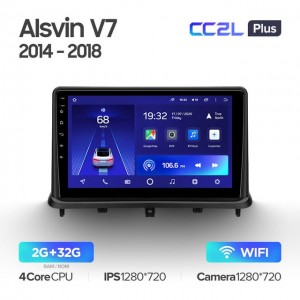 Штатная автомагнитола на Android TEYES CC2L Plus для Changan Alsvin V7 2014-2018 2/32gb