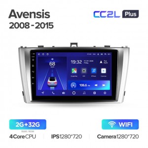 Штатная автомагнитола на Android TEYES CC2L Plus для Toyota Avensis 3 2008-2015 2/32gb