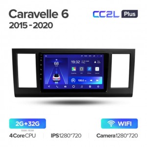 Штатная автомагнитола на Android TEYES CC2L Plus для Volkswagen Caravelle 6 T6.1 T6 2015-2020 2/32gb