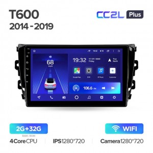Штатная автомагнитола на Android TEYES CC2L Plus для Zotye T600 2014-2019 2/32gb