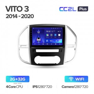 Штатная автомагнитола на Android TEYES CC2L Plus для Mercedes-Benz Vito 3 W447 2014-2020 2/32gb