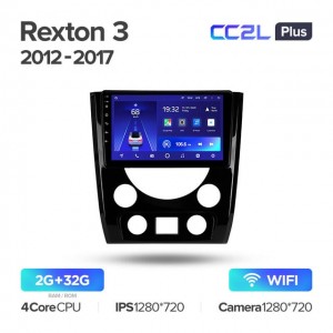 Штатная автомагнитола на Android TEYES CC2L Plus для SsangYong Rexton Y290 III 3 2012-2017 2/32gb