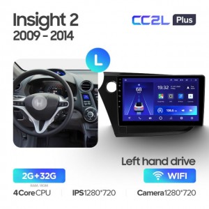 Штатная автомагнитола на Android TEYES CC2L Plus для Honda Insight 2 LHD RHD 2009-2014 (Версия L) 2/32gb