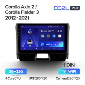 Штатная автомагнитола на Android TEYES CC2L Plus для Toyota Corolla Axio 2 Fielder 3 E160 2012-2021 2/32gb