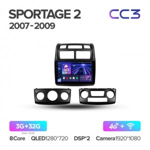 Штатная автомагнитола на Android TEYES CC3 для Kia Sportage 2 2007-2009 3/32gb