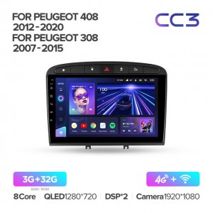 Штатная автомагнитола на Android TEYES CC3 для Peugeot 408 1 2012-2020 3/32gb