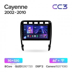 Штатная автомагнитола на Android TEYES CC3 для Porsche Cayenne I 1 9PA 2002-2010 3/32gb