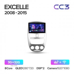 Штатная автомагнитола на Android TEYES CC3 для Buick Excelle 2008-2015 3/32gb