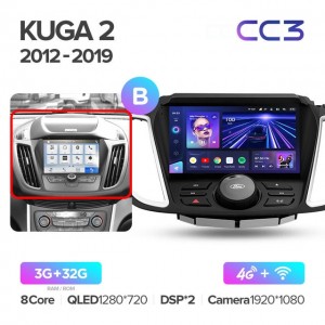 Штатная автомагнитола на Android TEYES CC3 для Ford Kuga 2, Escape 3 2012-2019 3/32gb