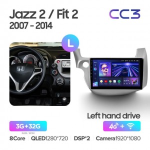 Штатная автомагнитола на Android TEYES CC3 для Honda Jazz 2 GG 2008-2014 3/32gb