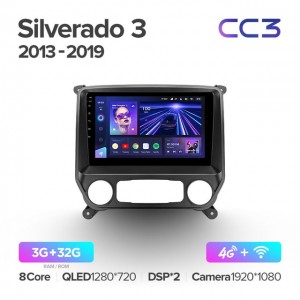 Штатная автомагнитола на Android TEYES CC3 для Chevrolet Silverado 3 GMTK2 2013-2019 3/32gb