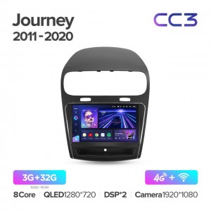 Штатная автомагнитола на Android TEYES CC3 для Dodge Journey JC 2011-2020 3/32gb