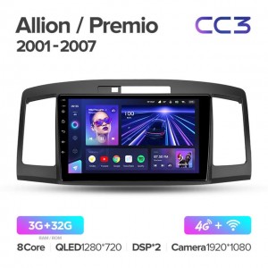Штатная автомагнитола на Android TEYES CC3 для Toyota Allion Premio T240 2001-2007 3/32gb