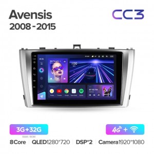 Штатная автомагнитола на Android TEYES CC3 для Toyota Avensis 3 2008-2015 3/32gb