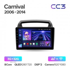 Штатная автомагнитола на Android TEYES CC3 для Kia Carnival VQ 2006-2014 3/32gb