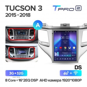 Штатная автомагнитола на Android TEYES TPRO 2 для Hyundai Tucson 3 2015-2018 (Версия A) 3/32gb
