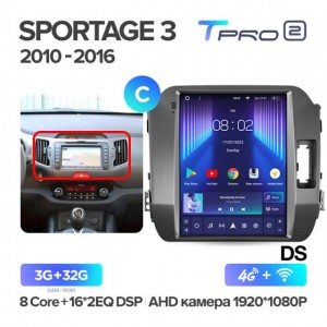 Штатная автомагнитола на Android TEYES TPRO 2 для Kia Sportage 3 SL 2010-2016 (Версия C) 3/32gb