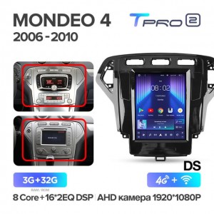 Штатная автомагнитола на Android TEYES TPRO 2 для Ford Mondeo 4 2006-2010 (Версия DS) 3/32gb
