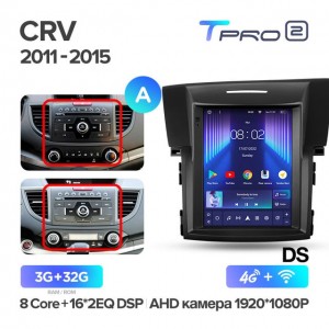 Штатная автомагнитола на Android TEYES TPRO 2 для Honda CRV 4 RM RE 2011-2015 (Версия A) 3/32gb