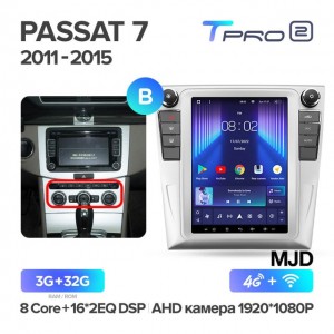 Штатная автомагнитола на Android TEYES TPRO 2 для Volkswagen Passat 7 B7 NMS 2011-2015 (Версия B-MJD) 3/32gb