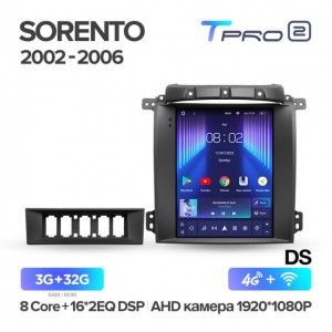 Штатная автомагнитола на Android TEYES TPRO 2 для Kia Sorento BL 2002-2006 3/32gb