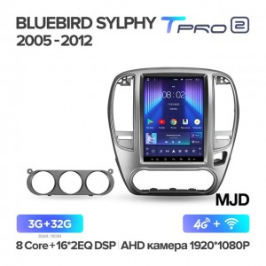 Штатная автомагнитола на Android TEYES TPRO 2 для Nissan  Bluebird Sylphy G11 2005-2012 (Версия MJD) 3/32gb