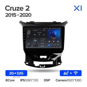 Штатная автомагнитола на Android TEYES X1 для Chevrolet Cruze 2 2015-2020 2/32gb