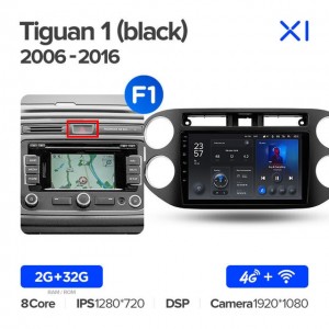 Штатная автомагнитола на Android TEYES X1 для Volkswagen Tiguan 1 NF 2006-2016 (Версия F1) 2/32gb
