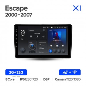 Штатная автомагнитола на Android TEYES X1 для Ford Escape 1 2000-2007 2/32gb