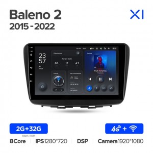 Штатная автомагнитола на Android TEYES X1 для Suzuki Baleno 2 2015-2022 2/32gb