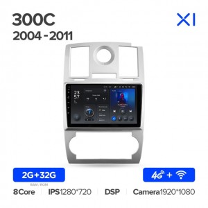 Штатная автомагнитола на Android TEYES X1 для Chrysler 300C 1 2004-2011 2/32gb