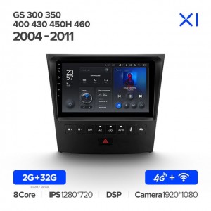 Штатная автомагнитола на Android TEYES X1 для Lexus GS300 S190, GS350, GS400, GS430, GS450h, GS460 2004-2011 2/32gb