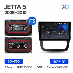 Штатная автомагнитола на Android TEYES X1 для Volkswagen Jetta 5 2005-2010 (Версия F3) 2/32gb