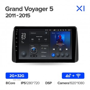 Штатная автомагнитола на Android TEYES X1 для Chrysler Grand Voyager 5 2011-2015 2/32gb