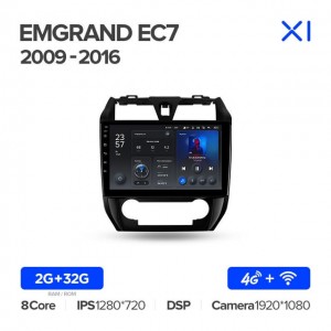 Штатная автомагнитола на Android TEYES X1 для Geely Emgrand EC7 1 2009-2016 2/32gb