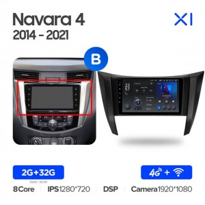 Штатная автомагнитола на Android TEYES X1 для Nissan Navara D23 4 2014-2021 (Версия B) 2/32gb