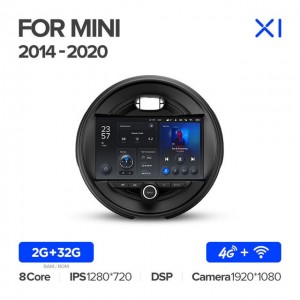 Штатная автомагнитола на Android TEYES X1 для Mini 2014-2020 2/32gb